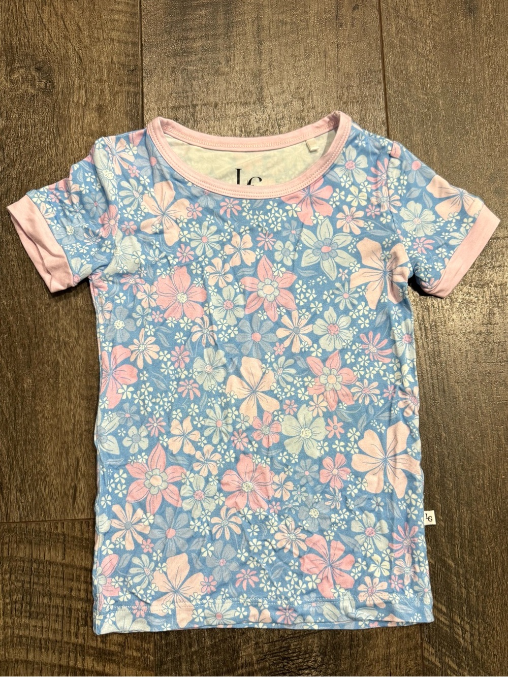 Lettie Gray Bamboo Girls Floral Top 2T